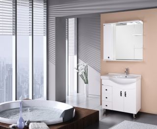 Зеркало-шкаф с подсветкой Bellezza Коралл 85см левый белый 00000001082